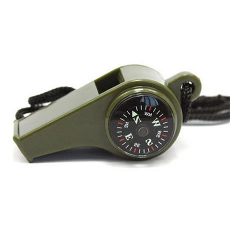 Outdoor Survival Whistle Compass